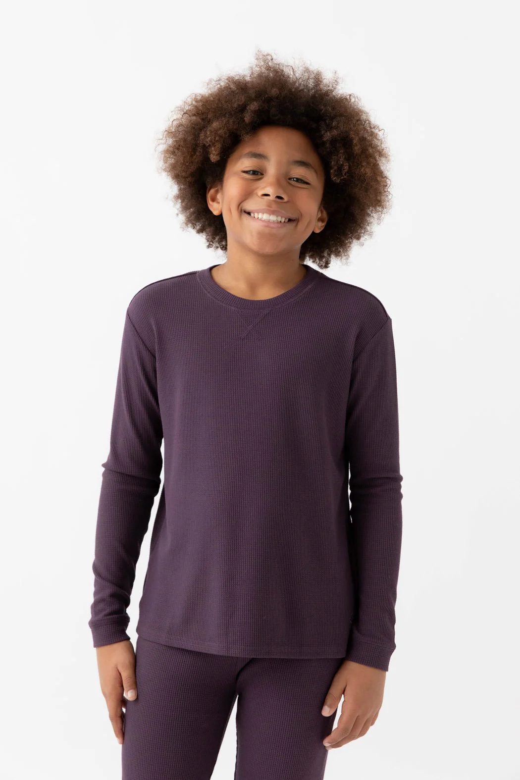 Children's Bamboo Waffle Knit Base Layer Set - Last Chance - Image 17
