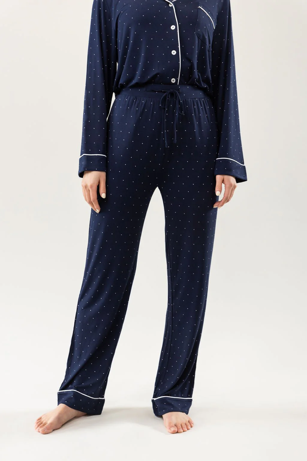 Women's Bamboo Stretch-Knit Long Sleeve Pajama Set - Last Chance - Image 17
