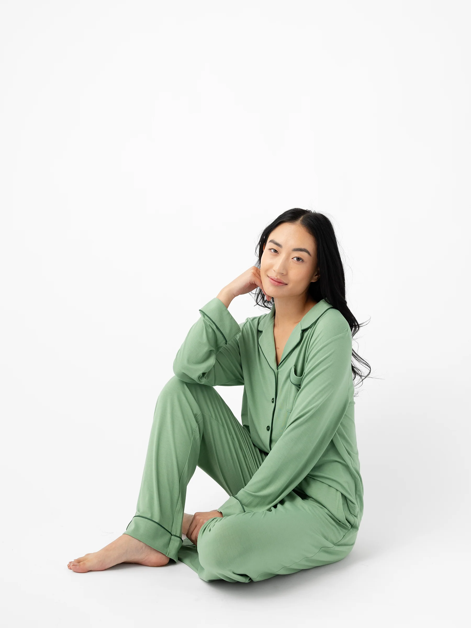 Women's Bamboo Stretch-Knit Long Sleeve Pajama Set - Last Chance - Image 20