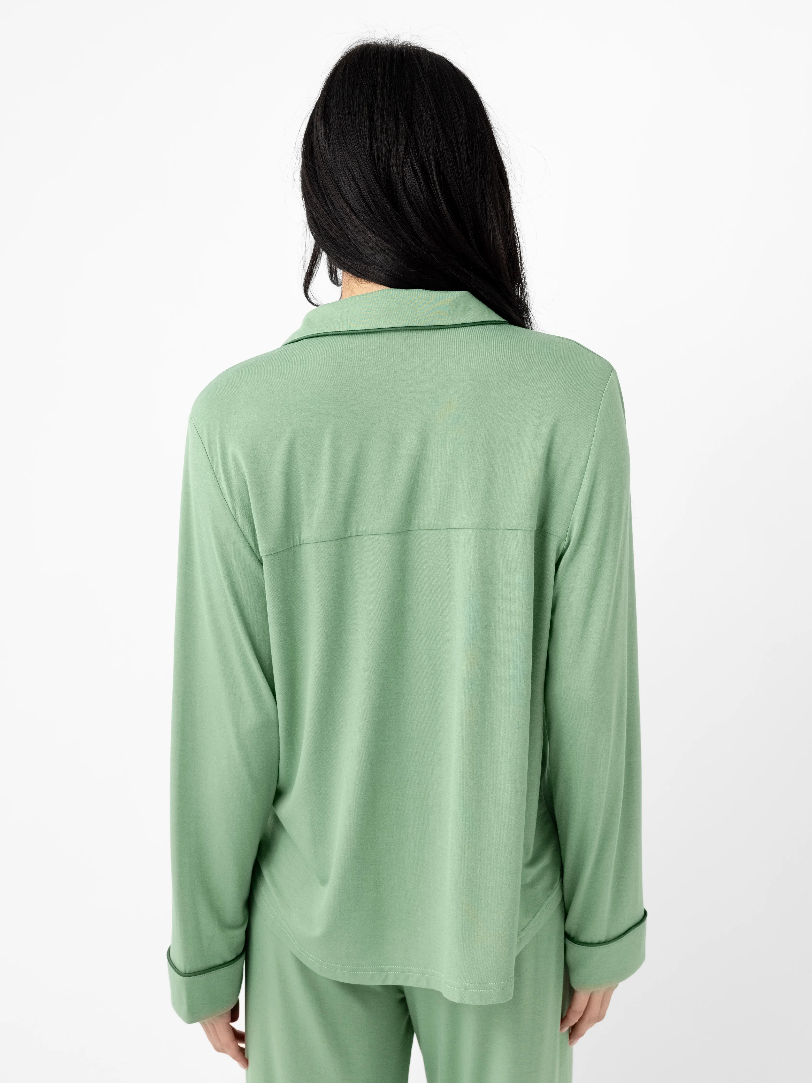 Women's Bamboo Stretch-Knit Long Sleeve Pajama Top - Last Chance - Image 12
