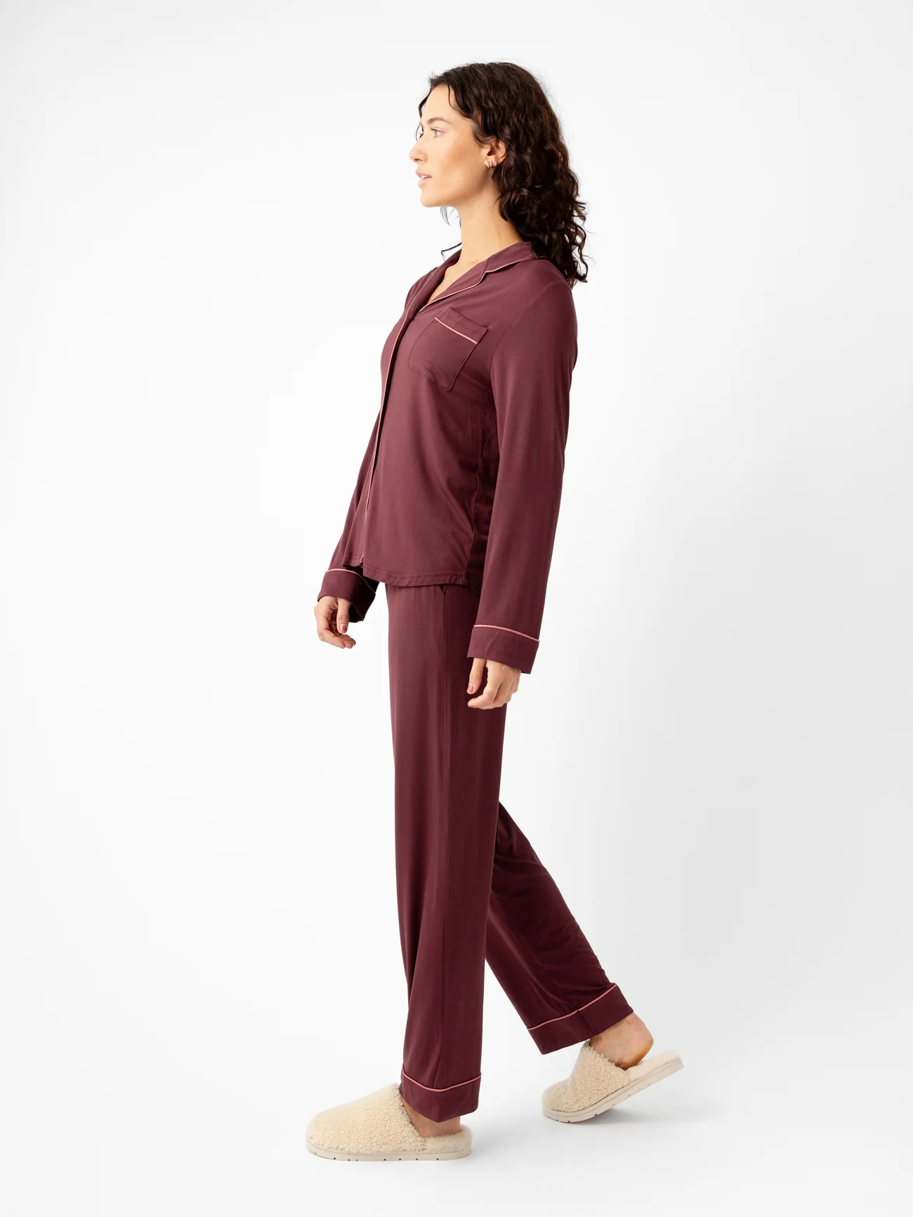 Women's Bamboo Stretch-Knit Long Sleeve Pajama Set - Last Chance - Image 29