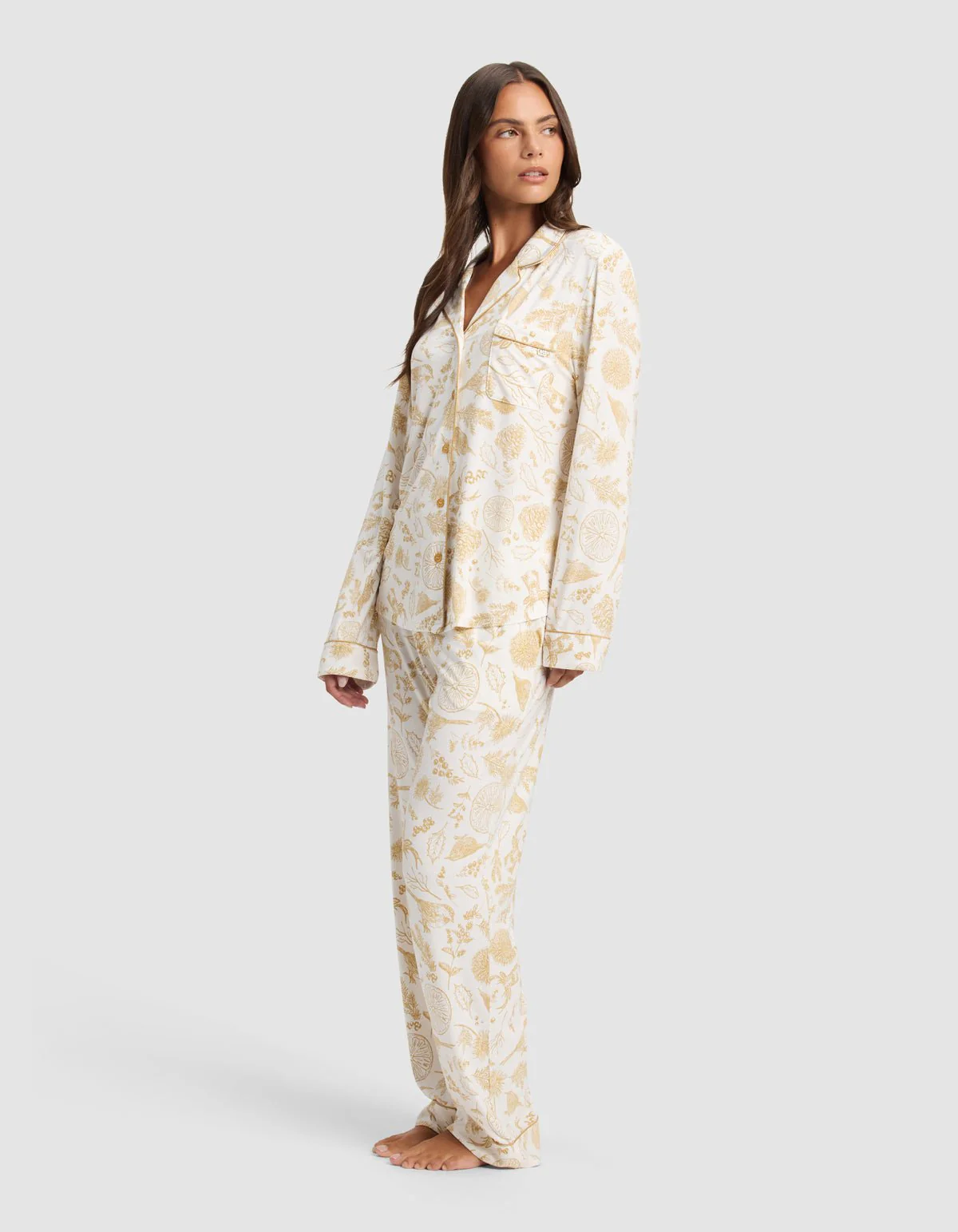 Women's Bamboo Stretch-Knit Long Sleeve Pajama Set - Last Chance - Image 6