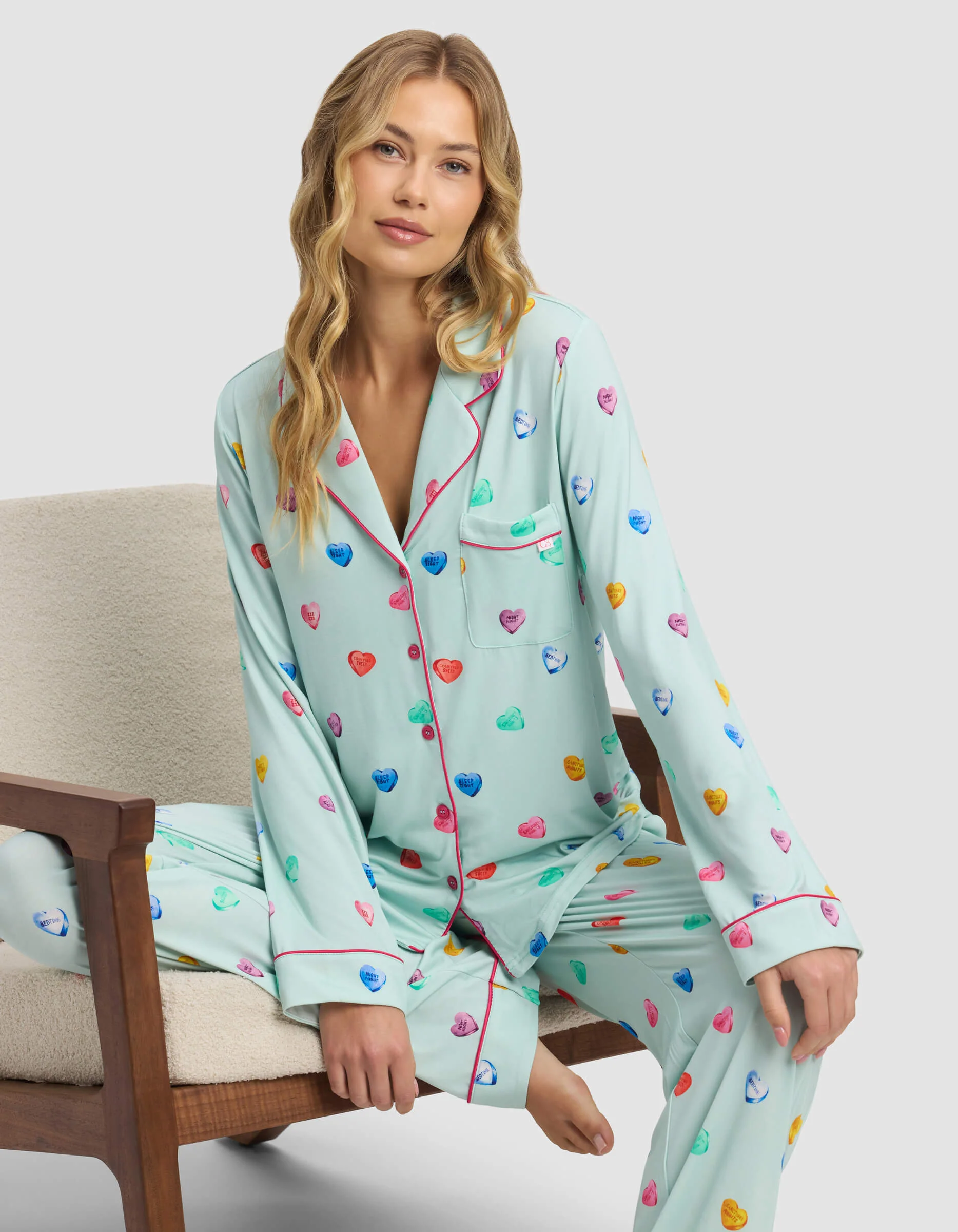 Women's Bamboo Stretch-Knit Long Sleeve Pajama Top - Last Chance - Image 57