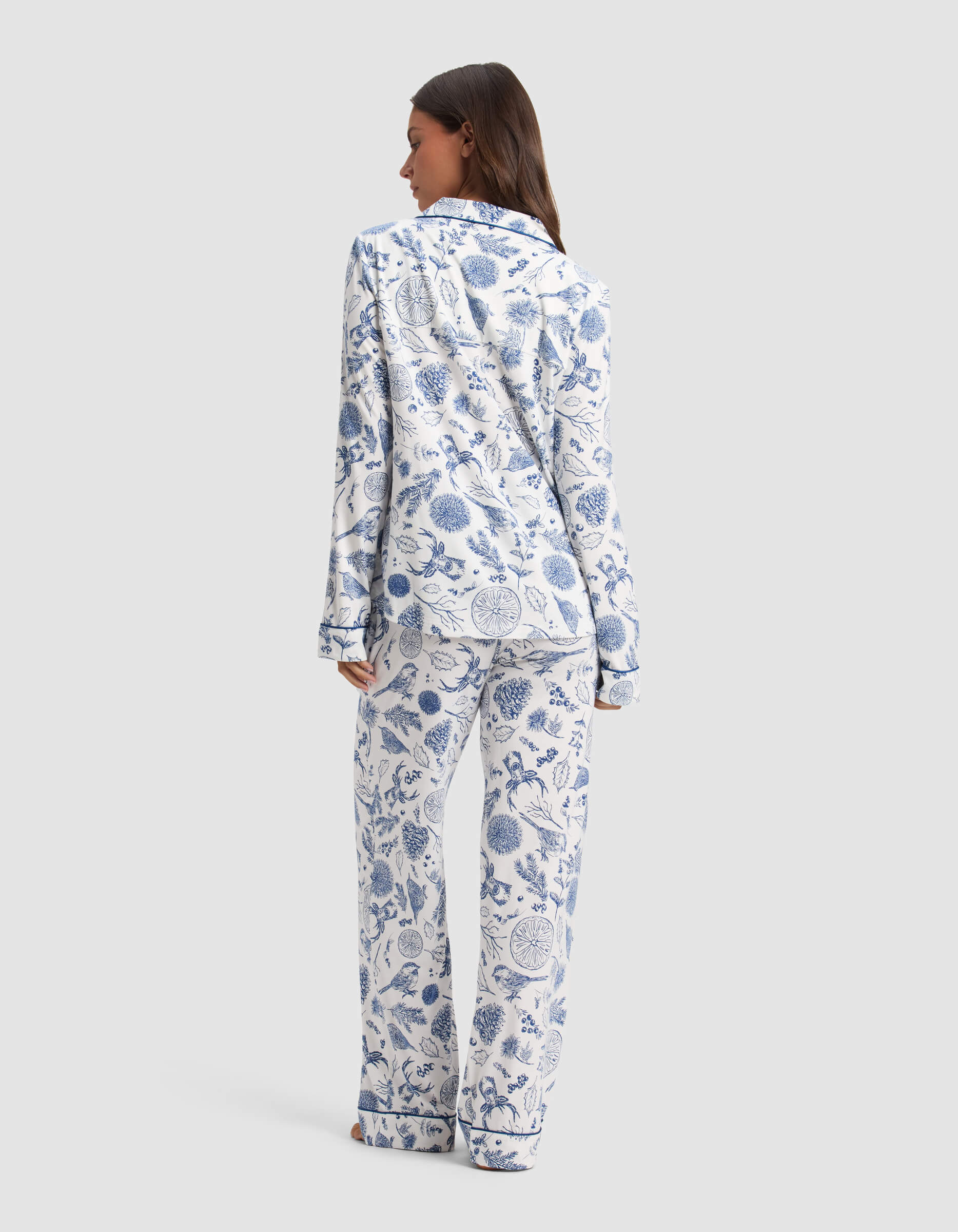 Women's Bamboo Stretch-Knit Long Sleeve Pajama Set - Last Chance - Image 70