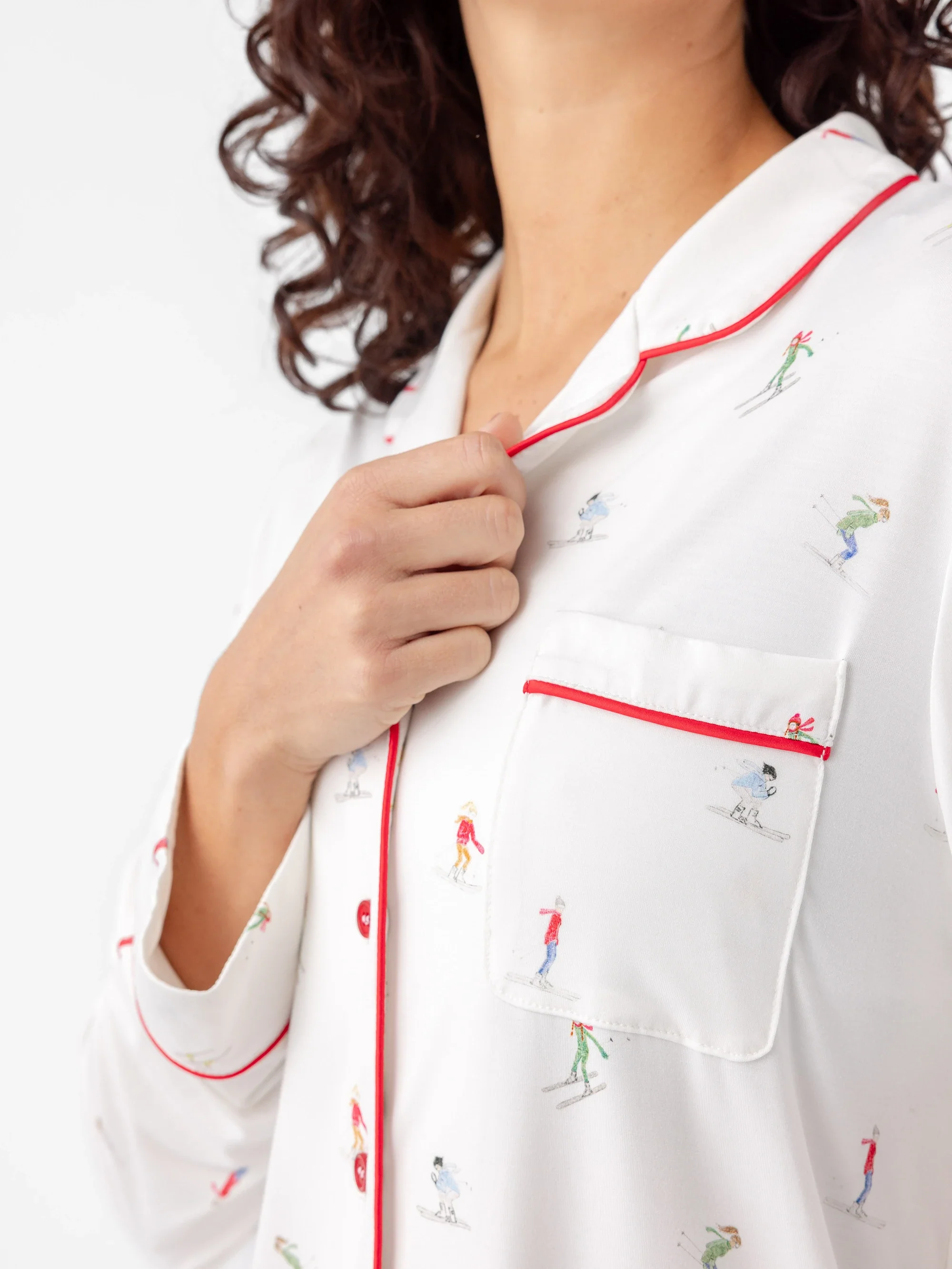 Women's Bamboo Stretch-Knit Long Sleeve Pajama Top - Last Chance - Image 18