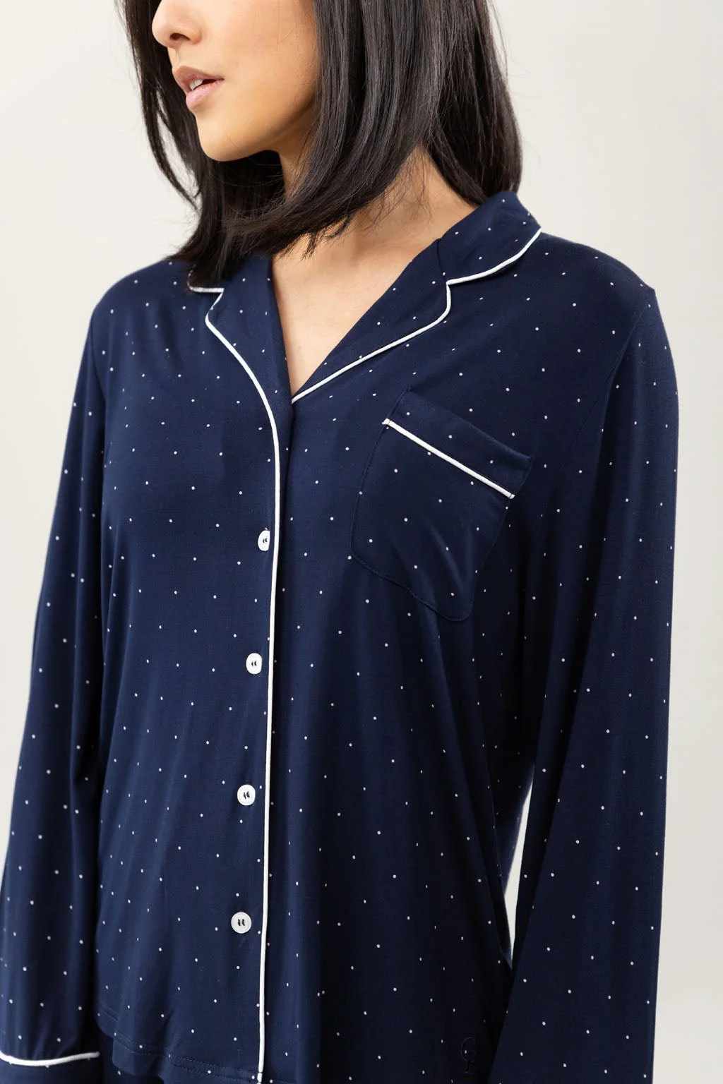 Women's Bamboo Stretch-Knit Long Sleeve Pajama Top - Last Chance - Image 29
