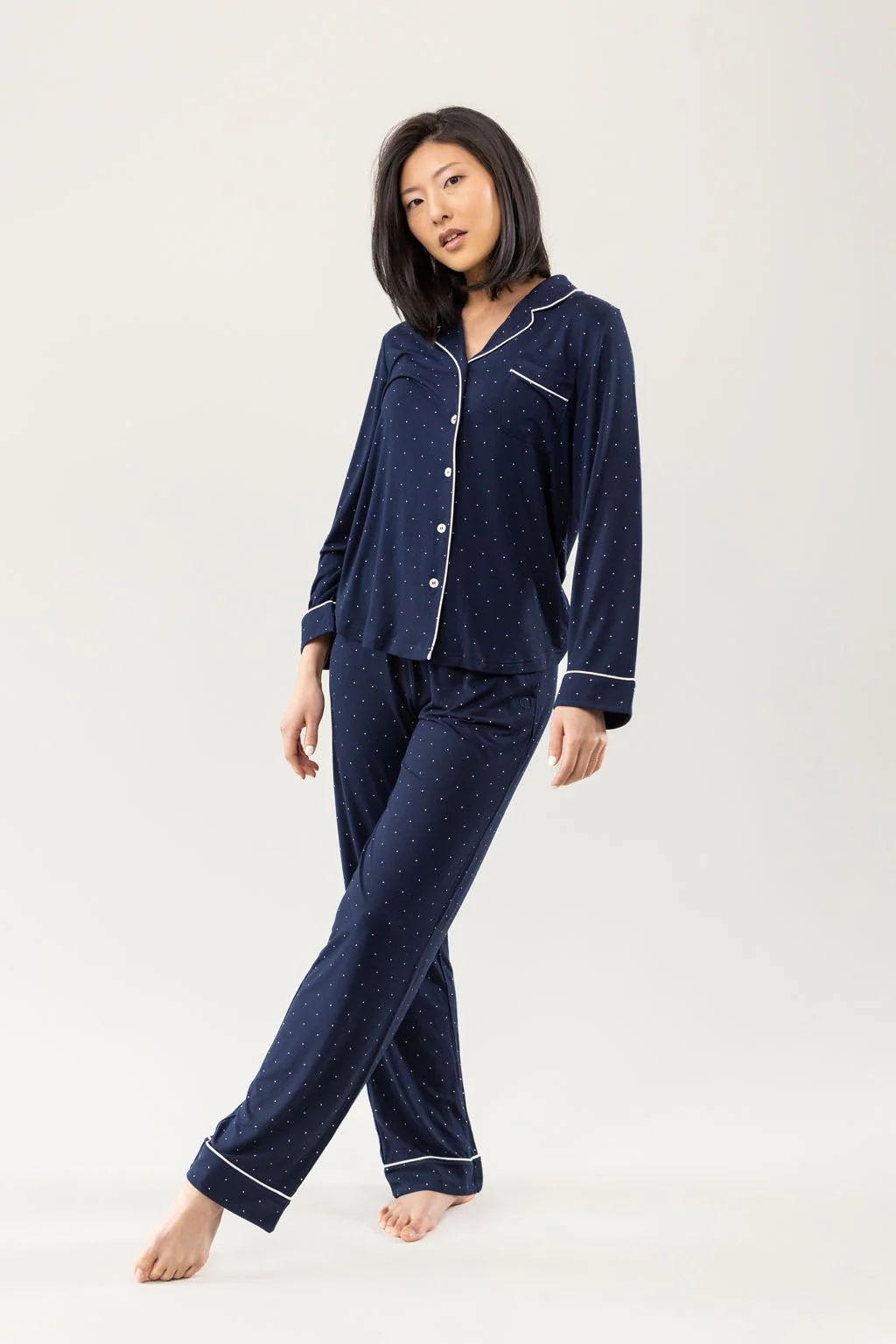 Women's Bamboo Stretch-Knit Long Sleeve Pajama Top - Last Chance - Image 32
