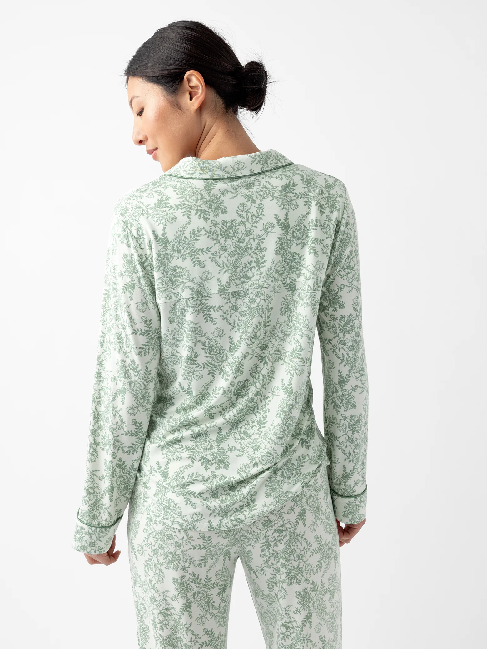Women's Bamboo Stretch-Knit Long Sleeve Pajama Top - Last Chance - Image 34