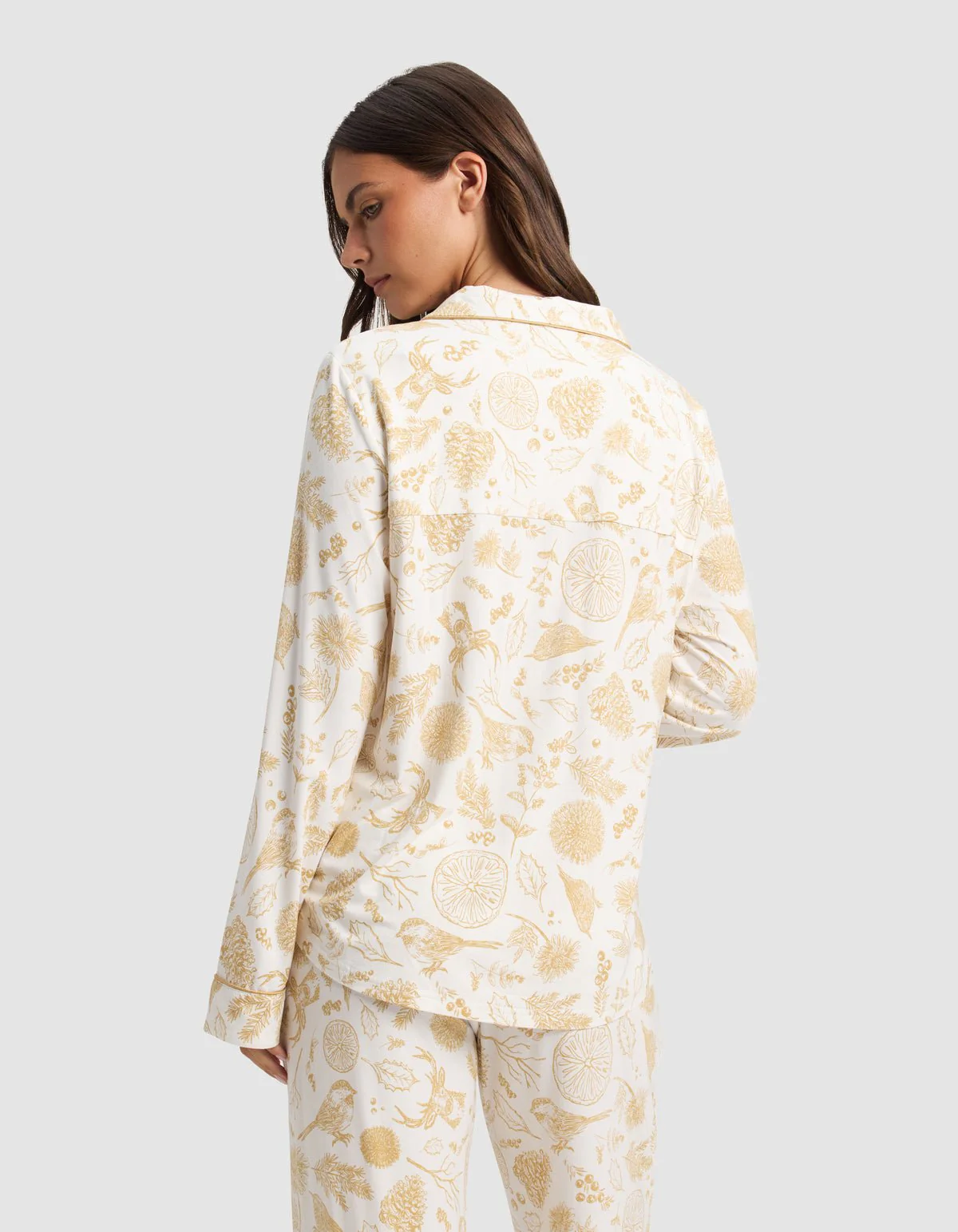 Women's Bamboo Stretch-Knit Long Sleeve Pajama Top - Last Chance - Image 8
