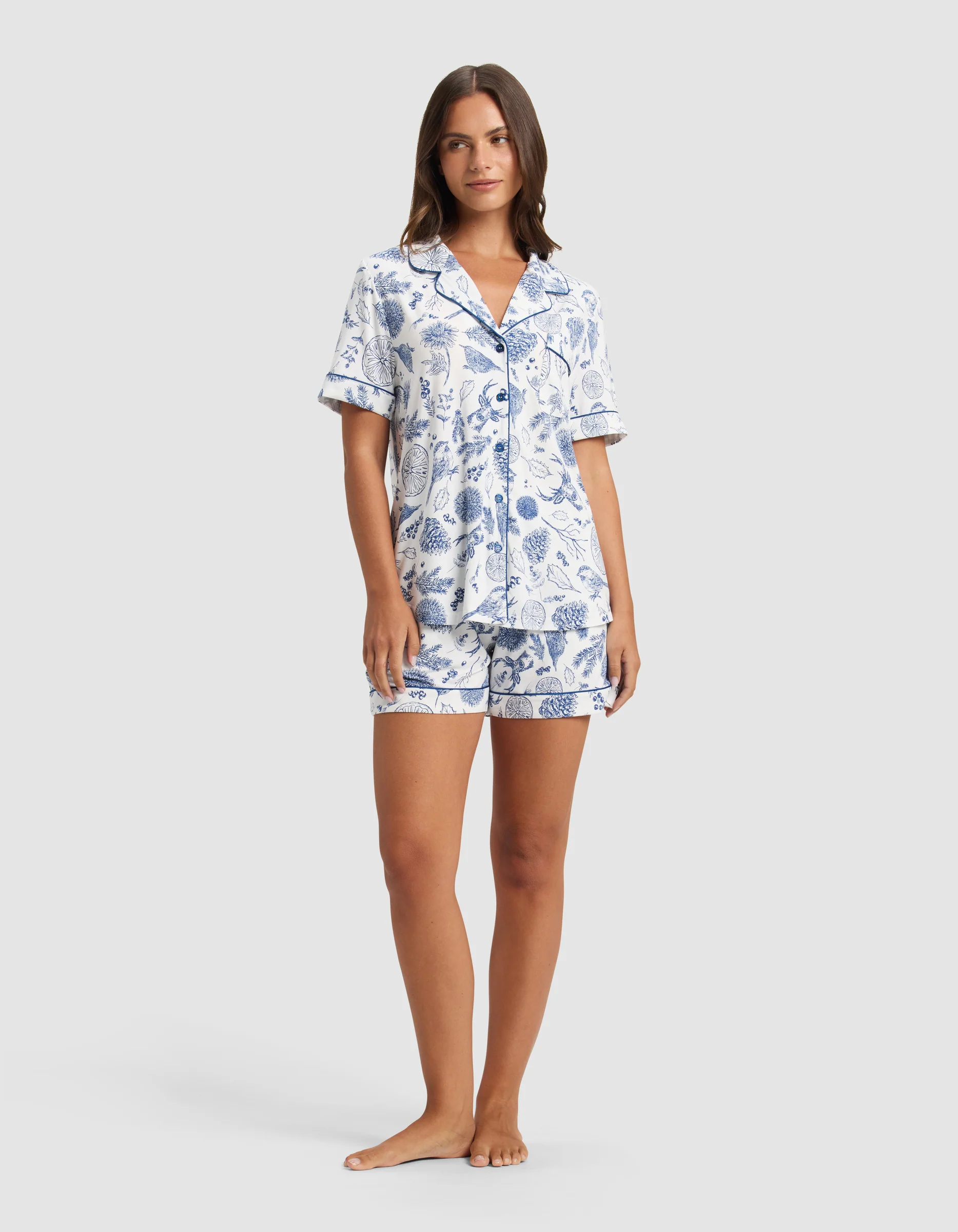 Women's Bamboo Stretch-Knit Short Sleeve Pajama Set - Last Chance - Image 3