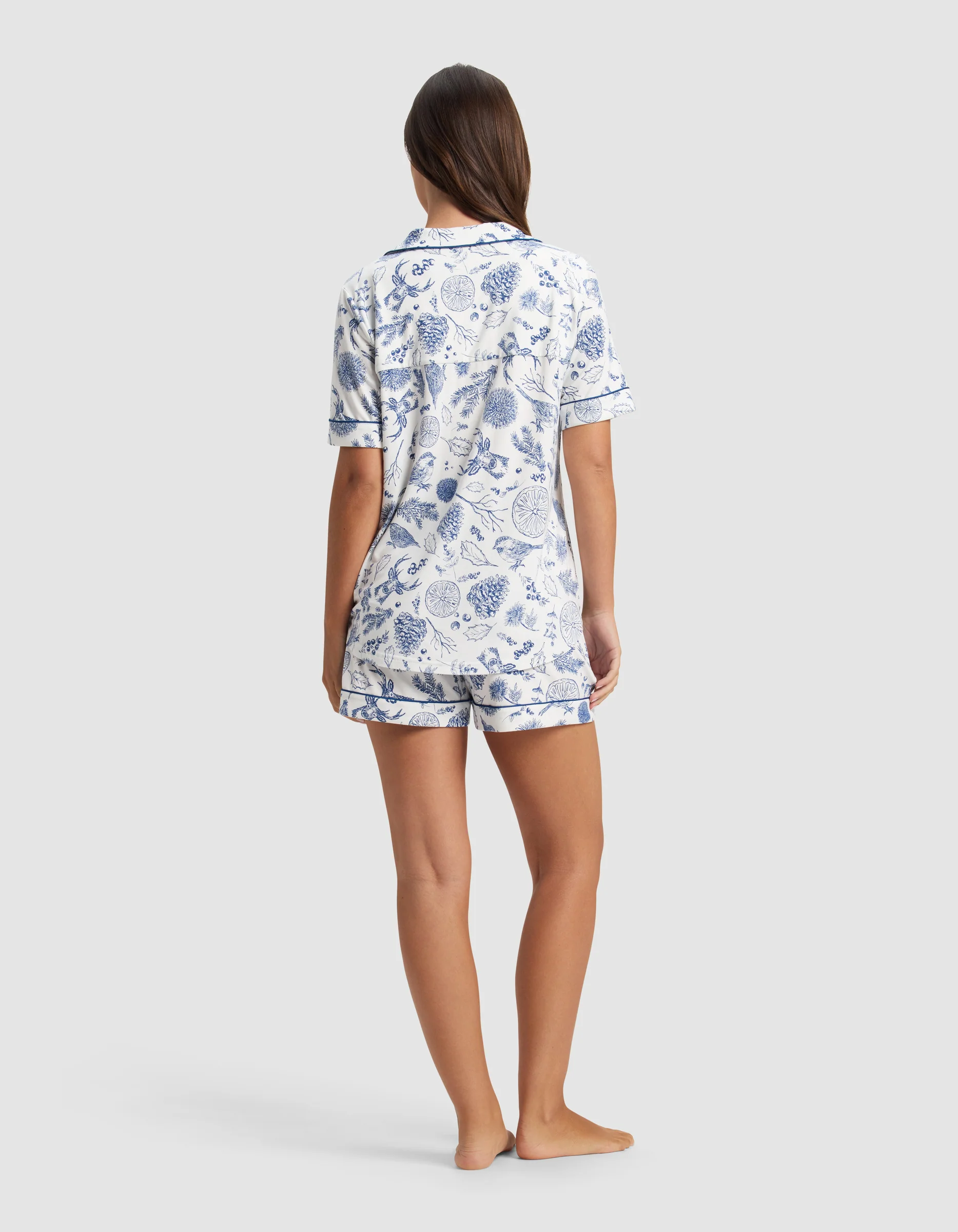 Women's Bamboo Stretch-Knit Short Sleeve Pajama Set - Last Chance - Image 5