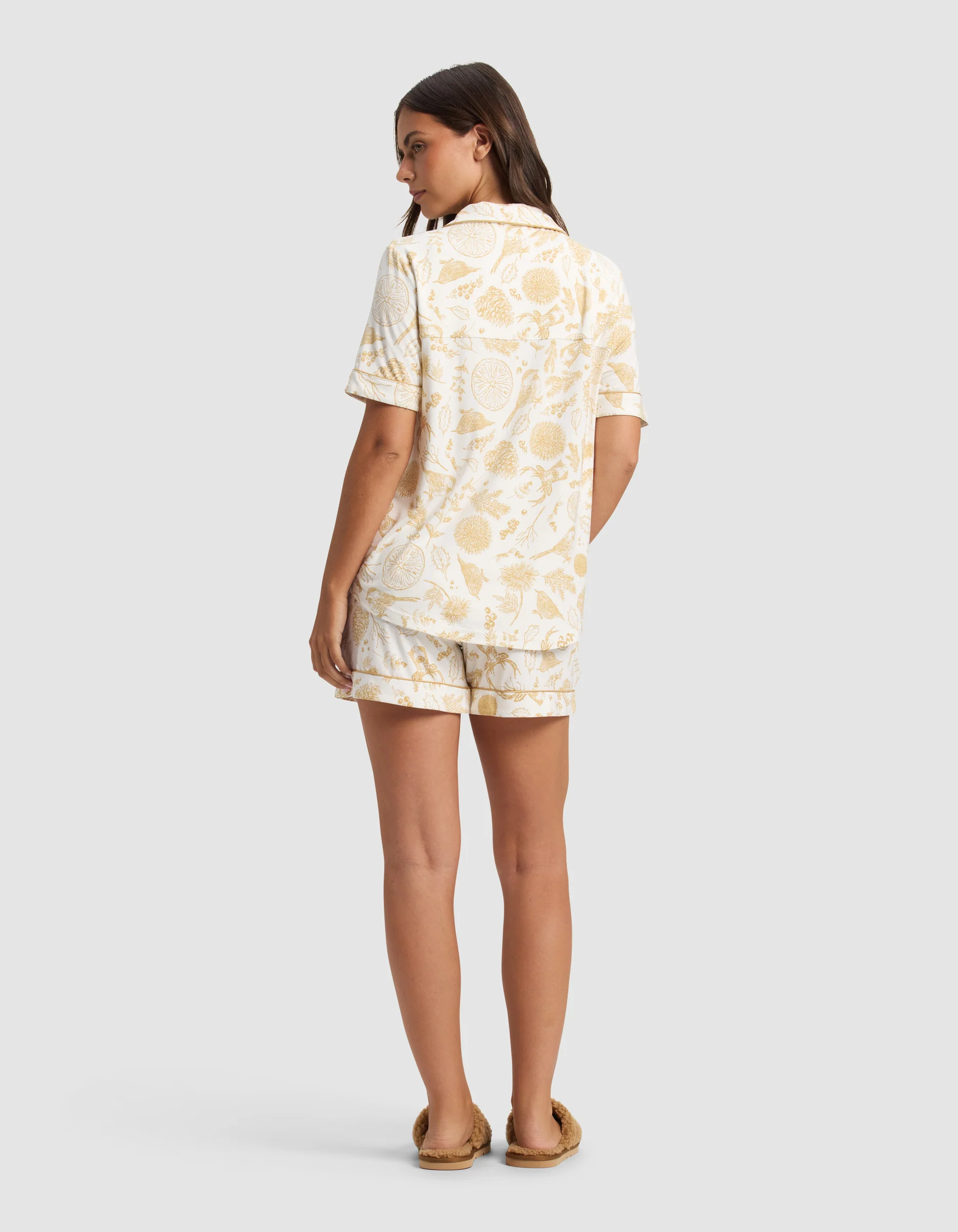 Women's Bamboo Stretch-Knit Short Sleeve Pajama Set - Last Chance - Image 9