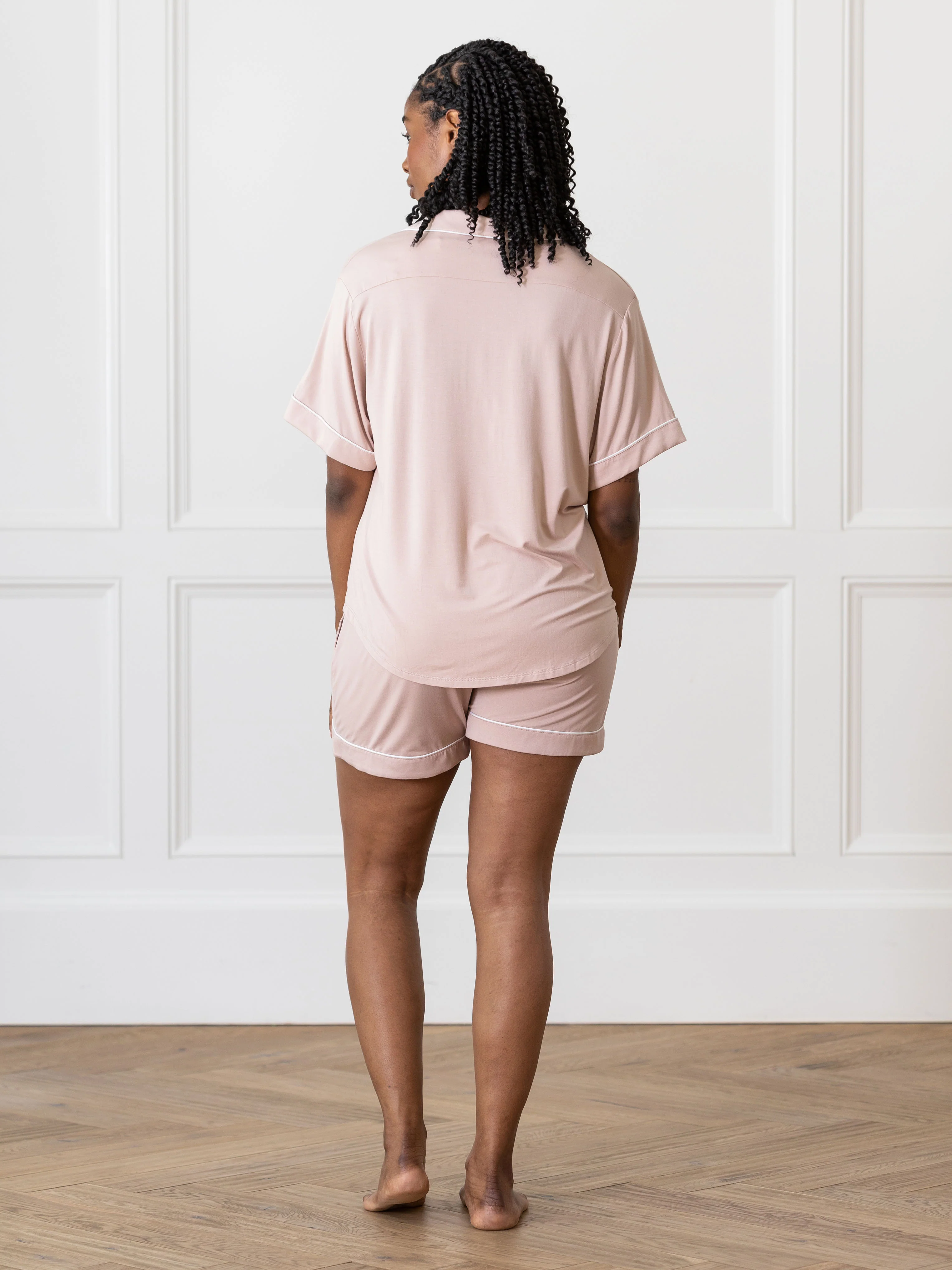 Women's Bamboo Stretch-Knit Short Sleeve Pajama Top - Last Chance - Image 8