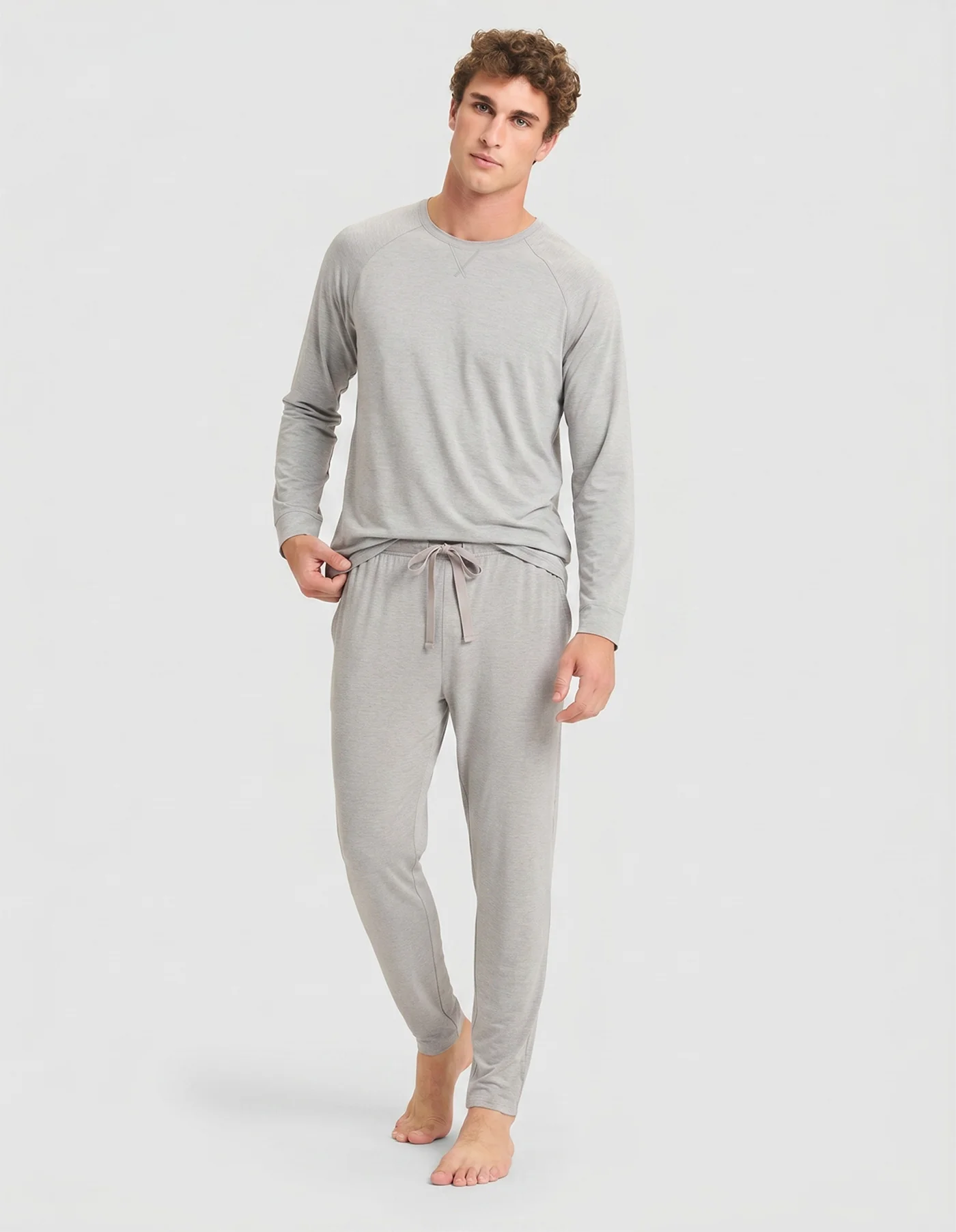 Men's Bamboo Stretch-Knit Long Sleeve Pajama Set - Image 20