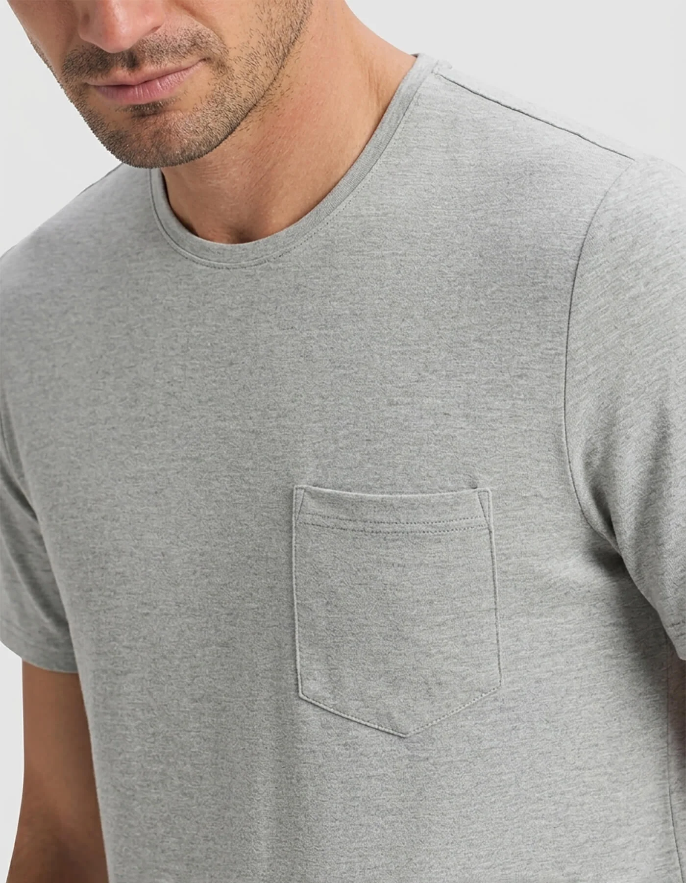 Men's Bamboo Stretch-Knit Short Sleeve Pajama Set - Image 3