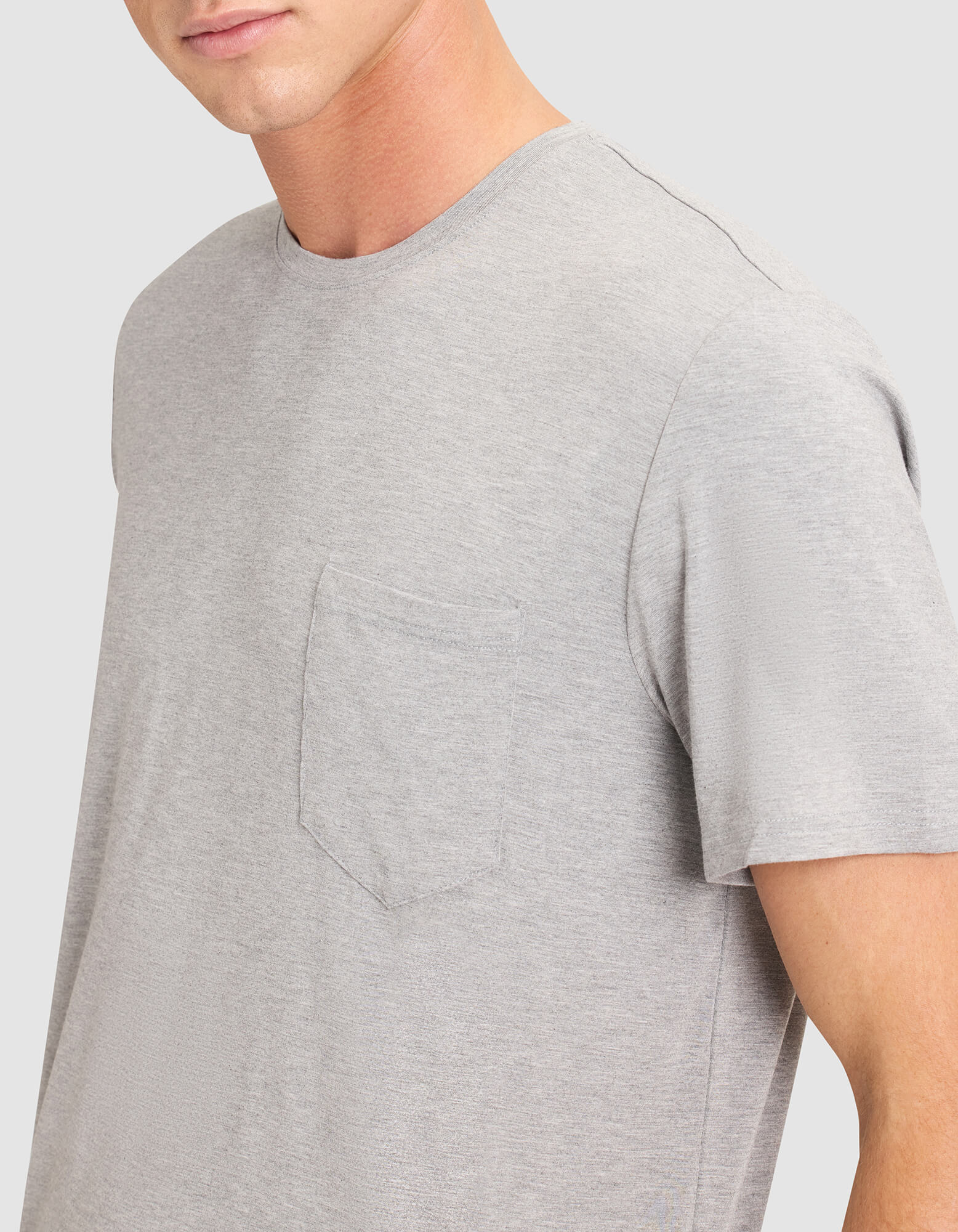 Men's Bamboo Stretch-Knit Short Sleeve Tee & Pant Pajama Set - Image 15