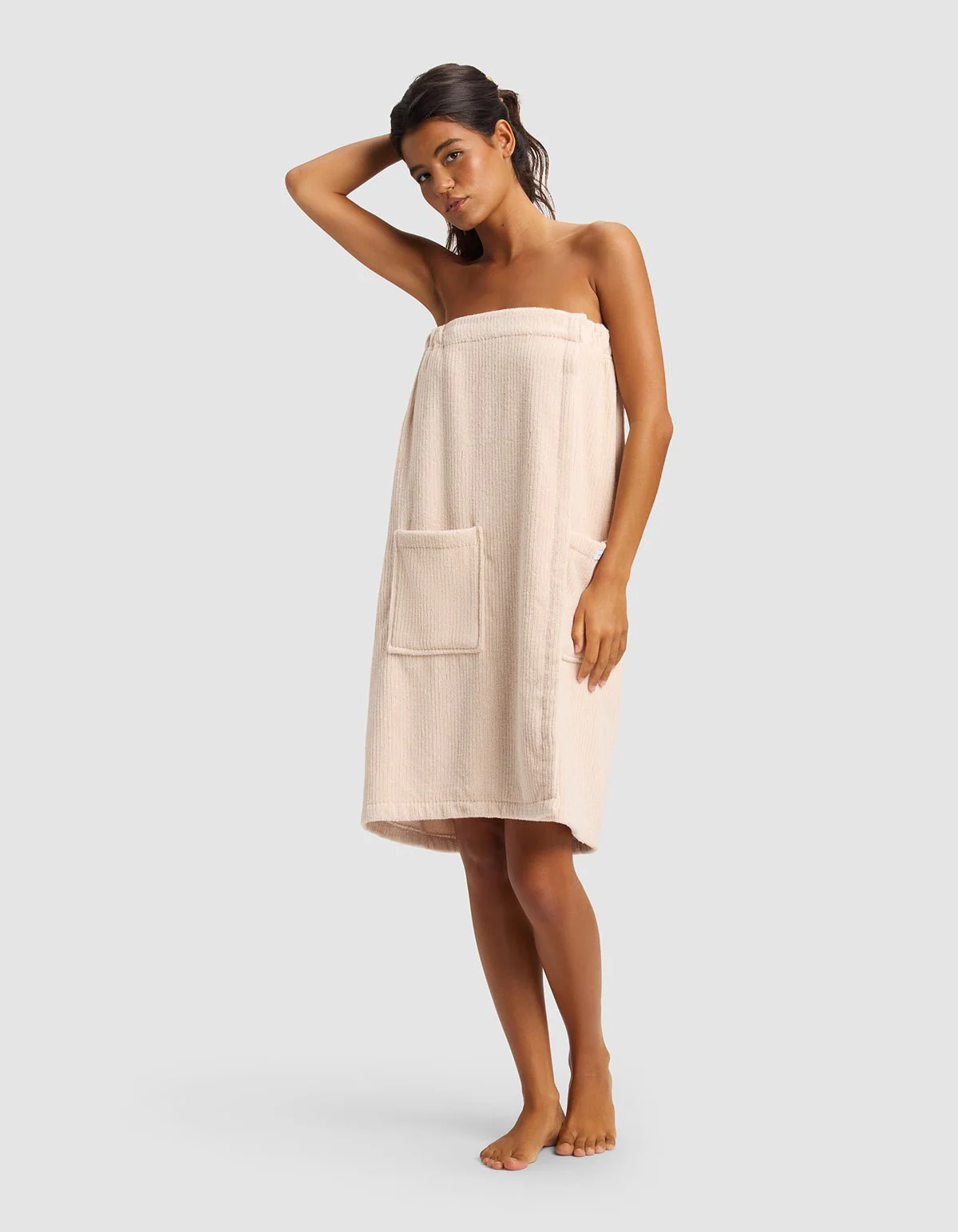 Ribbed Terry Bath Wrap - Image 2