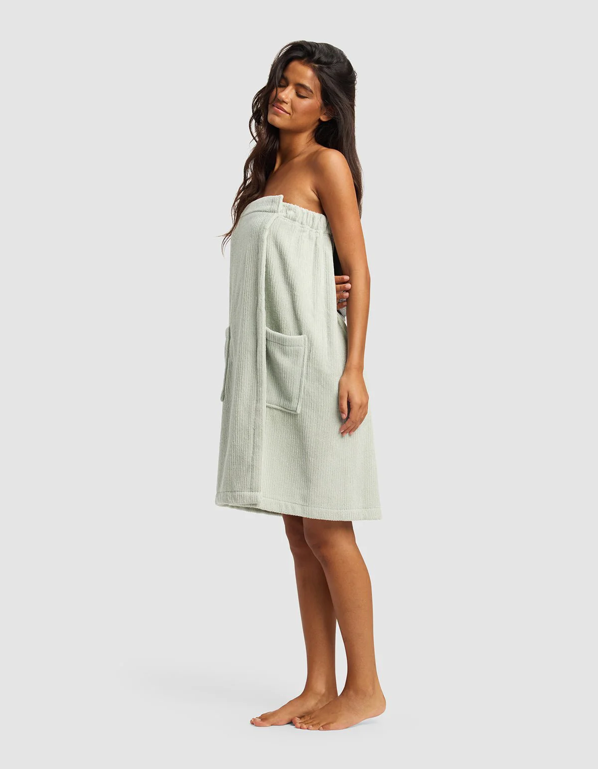 Ribbed Terry Bath Wrap - Image 5
