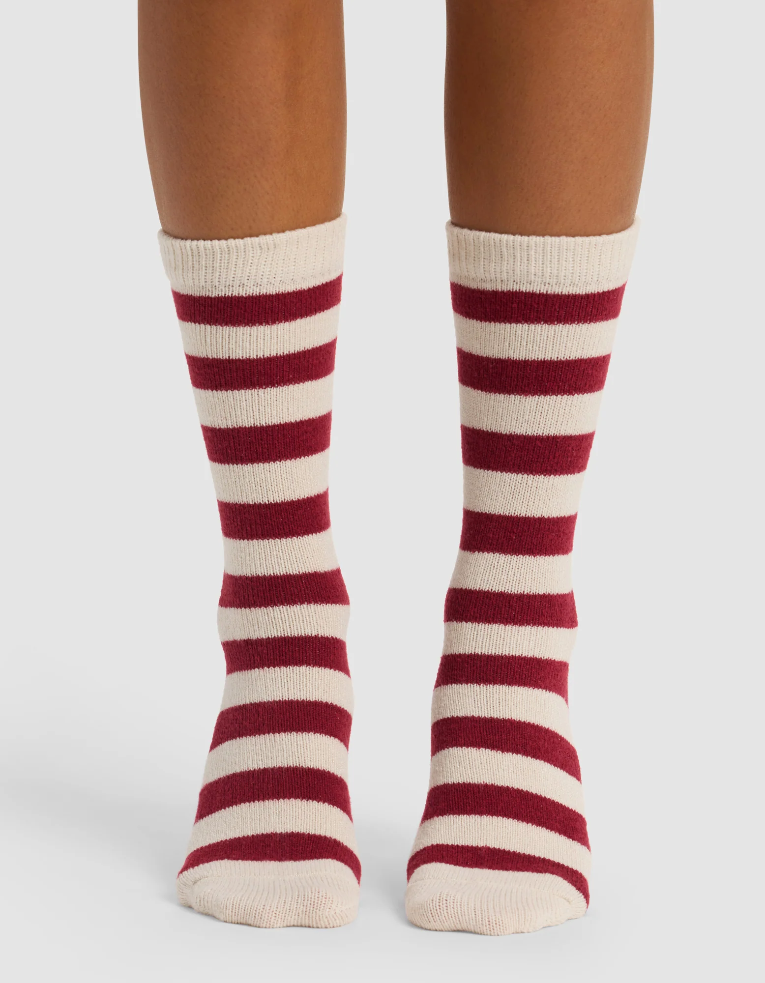 Striped Plush Lounge Calf Sock - Last Chance - Image 16