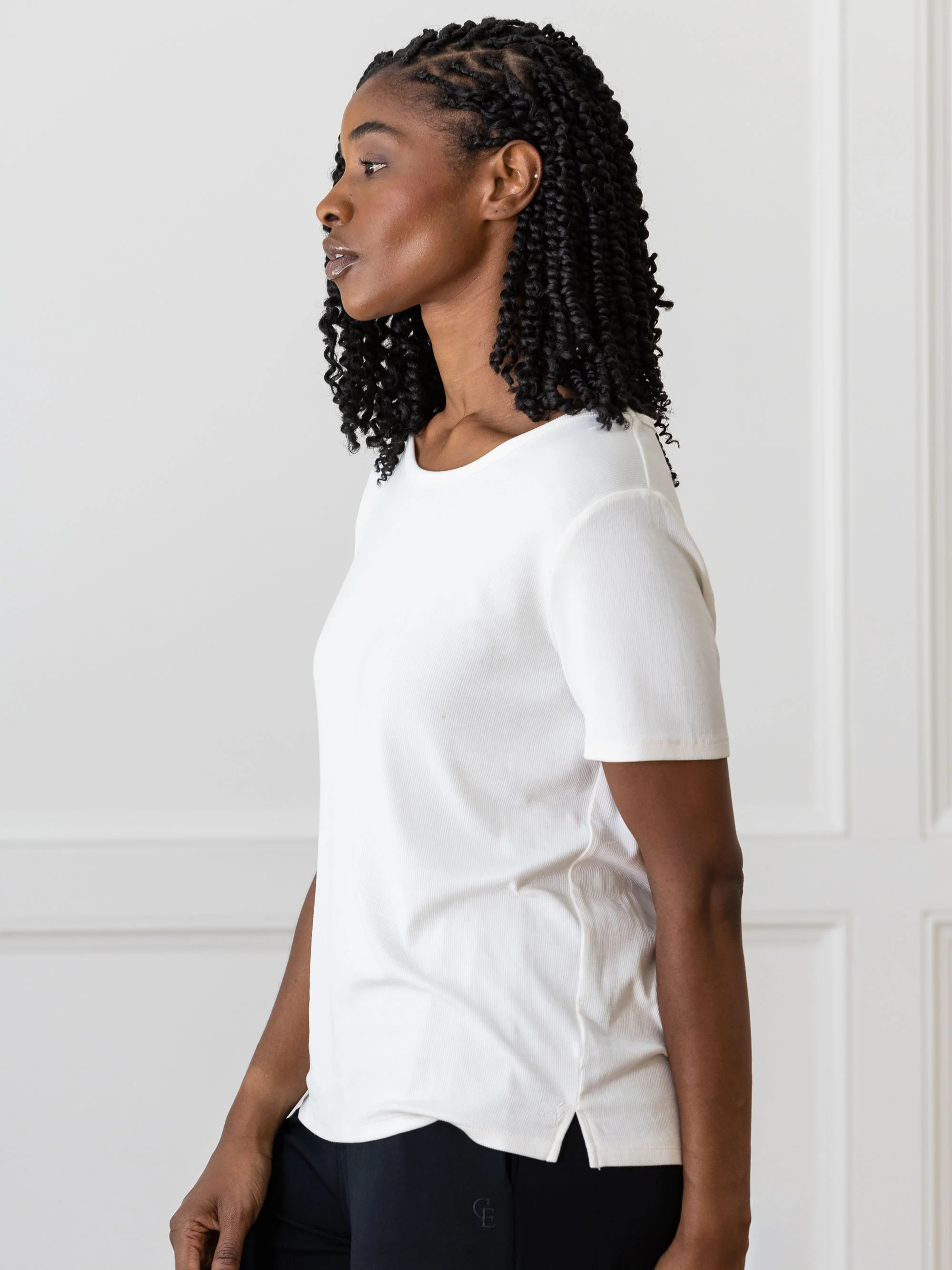 Women’s Bamboo Rib-Knit Short Sleeve Lounge Top - Last Chance - Image 13