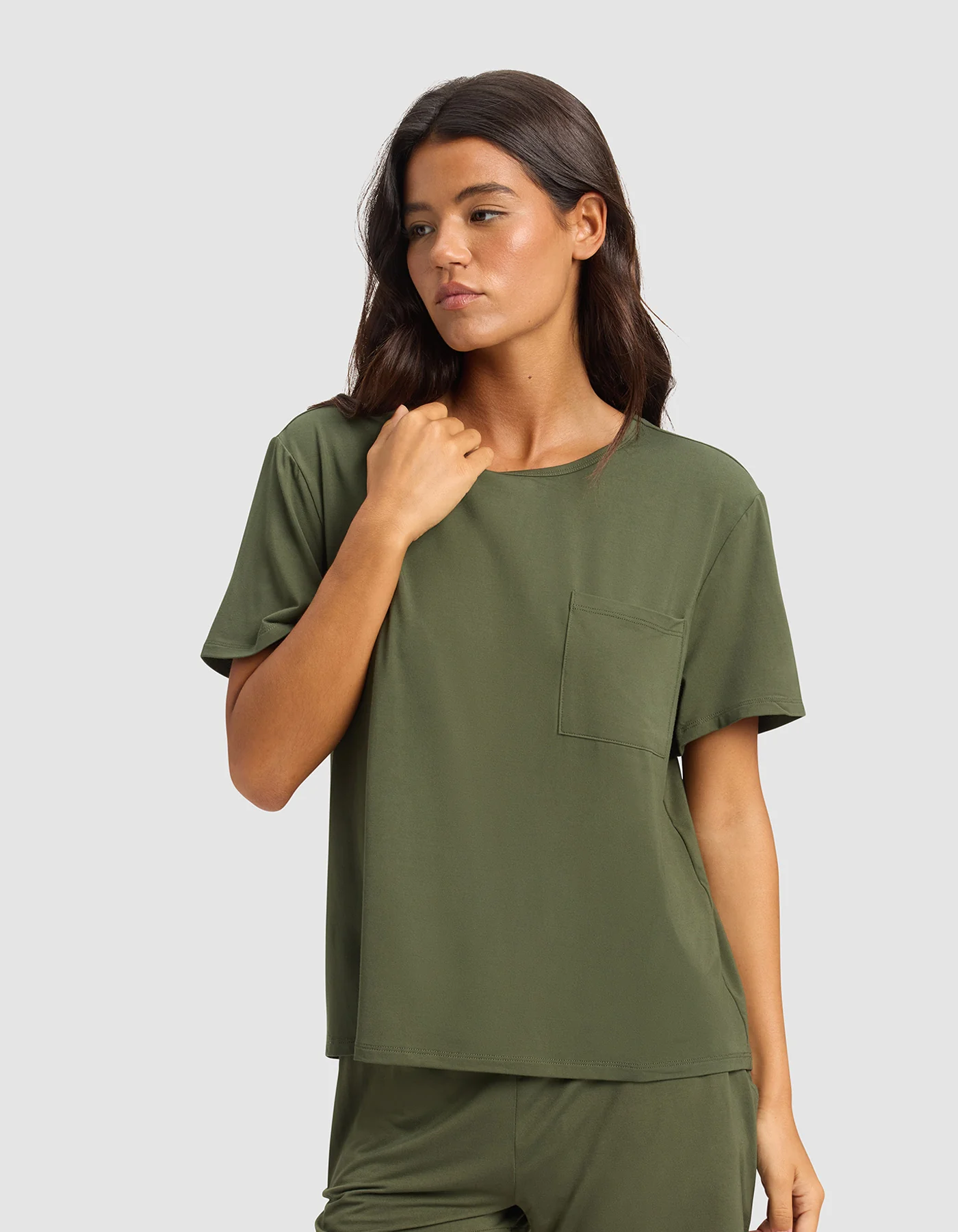 Women's Bamboo Stretch-Knit Lounge Tee & Pants Set - Image 32