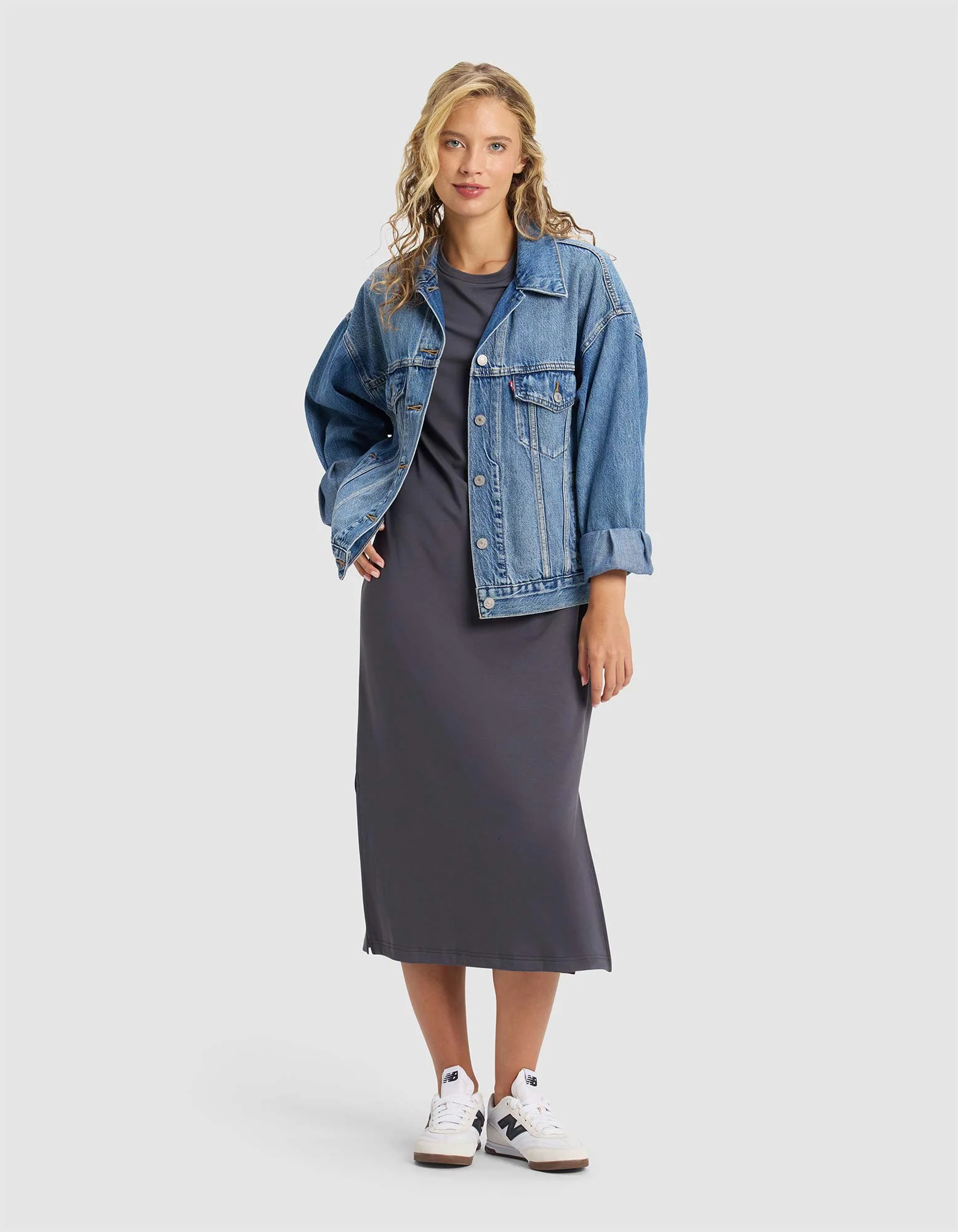 Women's Brushed Bamboo Midi Dress - Image 11