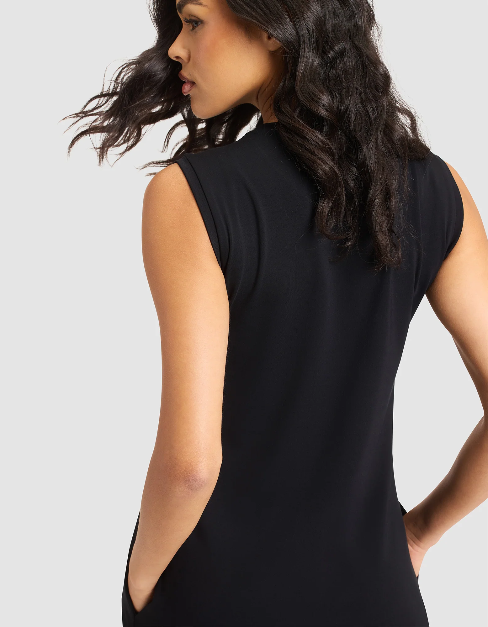 Women's Brushed Bamboo Sleeveless Midi Dress - Image 16