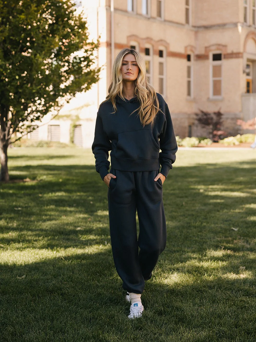 Women's CityScape Cropped Hoodie - Last Chance - Image 9