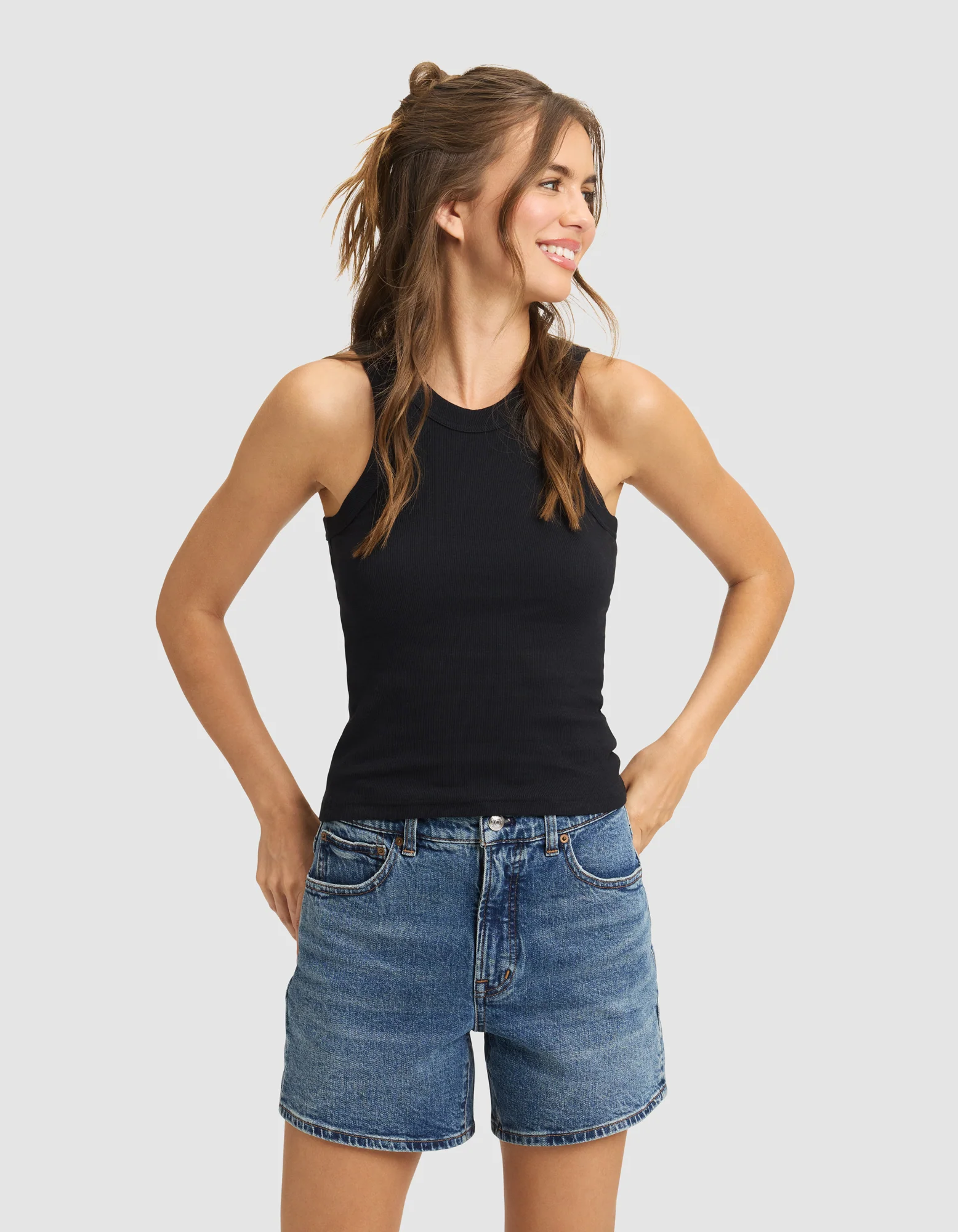 Women's Fine Ribbed Tank - Image 7