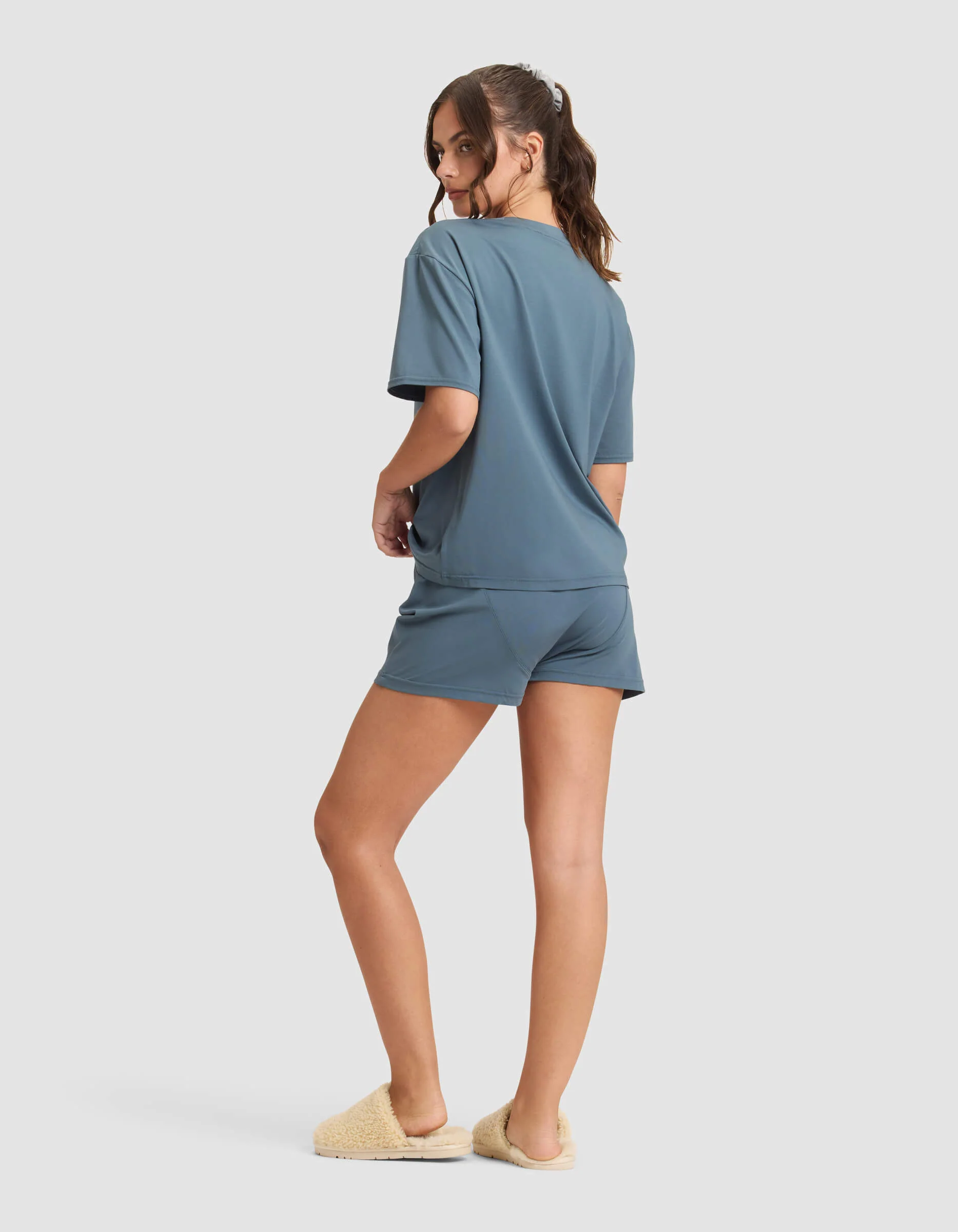 Women's First Layer Pajama Short Sleeve Tee & Boxer Short Set - Image 16