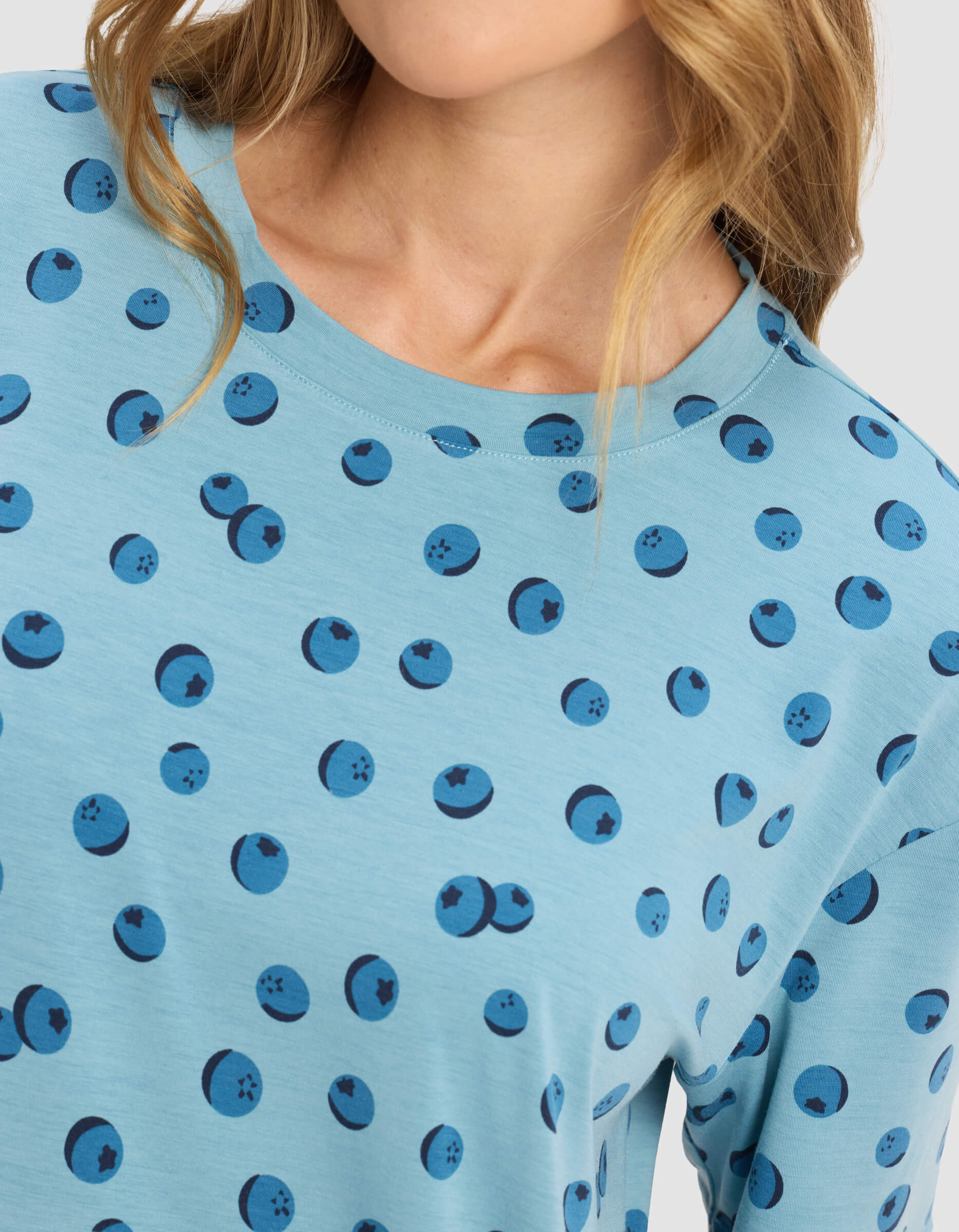 Women's First Layer Pajama Short Sleeve Tee & Boxer Short Set - Image 46