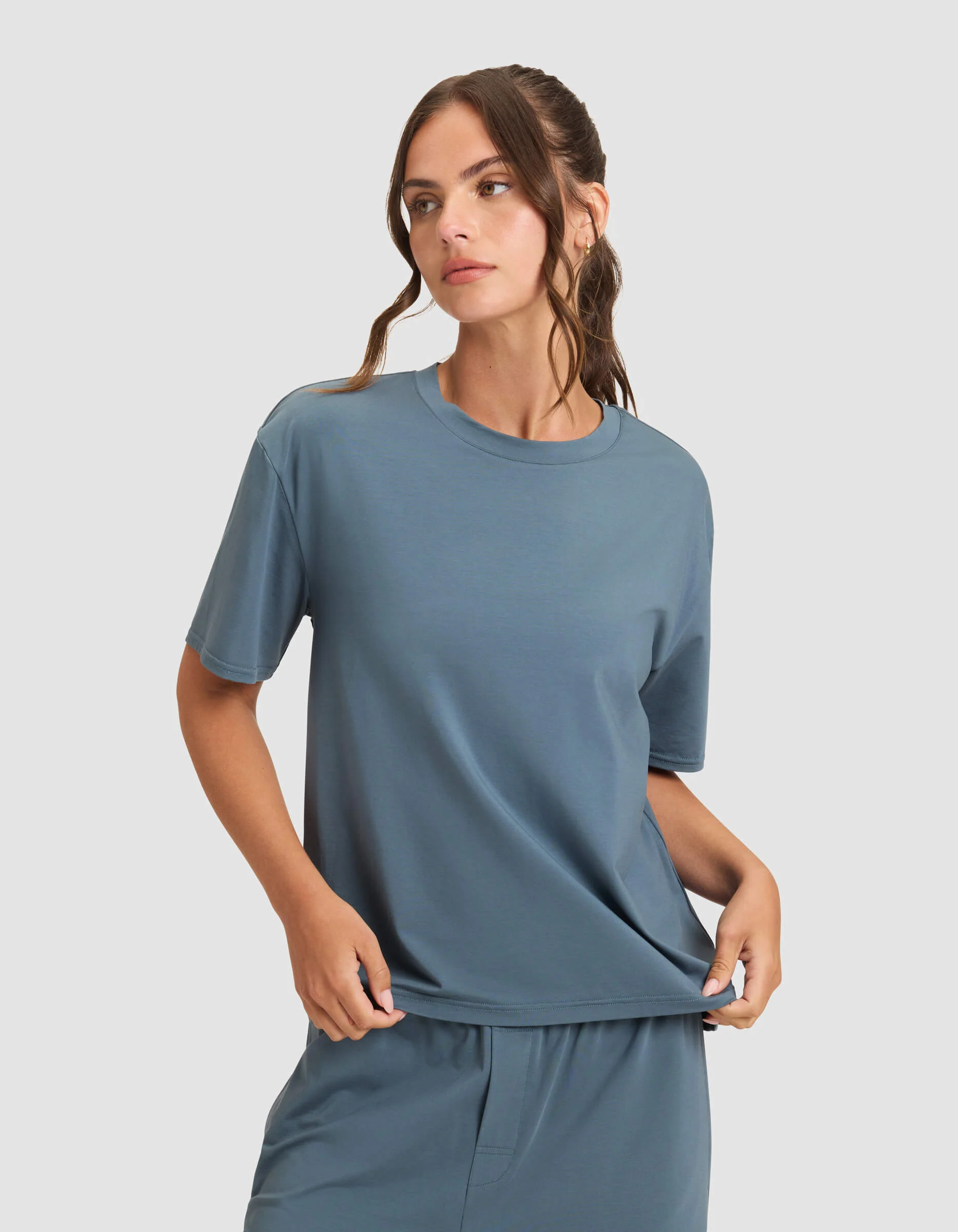 Women's First Layer Pajama Short Sleeve Tee & Pant Set - Image 20